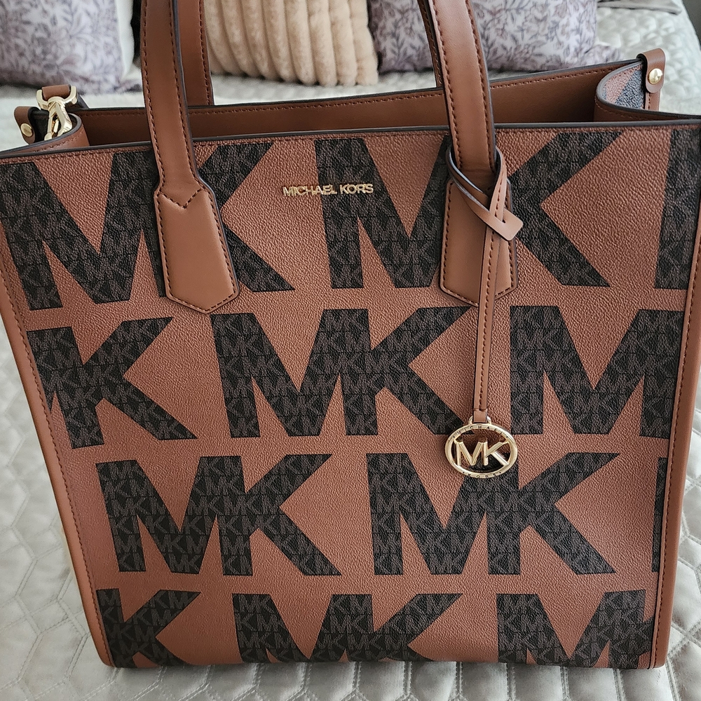 Michael Kors Brown and Black Tote Bag